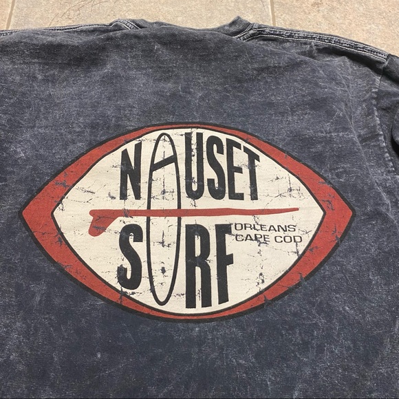Charcoal grey Nauset Surf Shop long sleeve - Picture 3 of 3